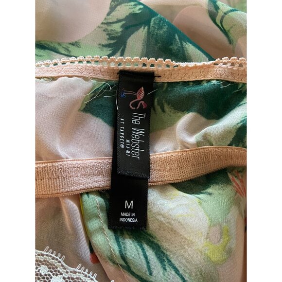 The Webster Miami For Target Tropical Flamingo Print Nightie Pink Size M Glam - Picture 3 of 12